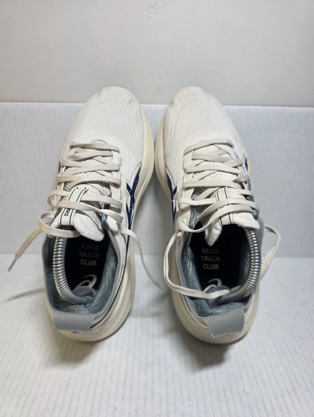 Asics Gel Nimbus 27 Running Shoes Sneaker Women's Size 9 White Blue 1012B812